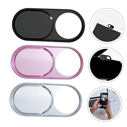 NUOBESTY 3pcs Camera Cover Privacy Protector Metal Webcam Covers for Laptop Tablet Desktop Peeping Slider for Personal Security
