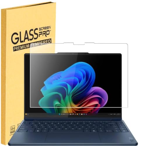 Tempered Glass Screen Protector for Lenovo Yoga 9i Aura Edition 2-in-1 14" (14ILL10/14IPH11) & Yoga 9 2-in-1 14-Inch (14IMH9) Touchscreen Laptop Anti-Scratch, Bubble-Free, Ultra HD