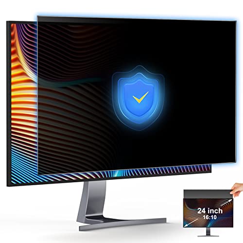 [2-Pack] 24 Inch Privacy Screen for Monitor Computer Screen Privacy Filter for 16:10 Widescreen Monitor Desktop PC Monitor Privacy Film Monitor Privacy Shield and Anti-Glare Protector - size: Magnetic 24 inch (16:10)