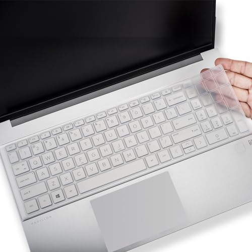 Keyboard Cover for HP 15.6 inch Laptop, HP Pavilion 15.6" 15-fc 15-fd Series,15z-fc000 15t-fd000 fd100 fd200 15-fc0499nr 15-fc0502nr 15-fc0399nr 15-fc0099nr 15-fd0123dx fd0127dx fd0012nr - color: Clear