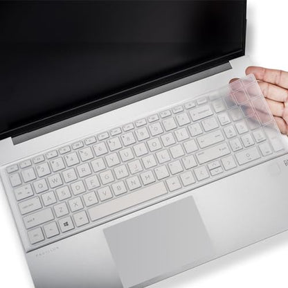 Keyboard Cover for HP 15.6 inch Laptop, HP Pavilion 15.6" 15-fc 15-fd Series,15z-fc000 15t-fd000 fd100 fd200 15-fc0499nr 15-fc0502nr 15-fc0399nr 15-fc0099nr 15-fd0123dx fd0127dx fd0012nr - color: Clear
