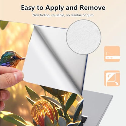 Laptop Skin Sticker Decal 15.6 Inch,12 13 13.3 14 15 15.6 in Laptop Netbook Skins for Notebook,Art Decal Removable Waterproof Scratch Resistant,Universal Vinyl Cover,Hummingbird Flower - color: Hummingbird Flower