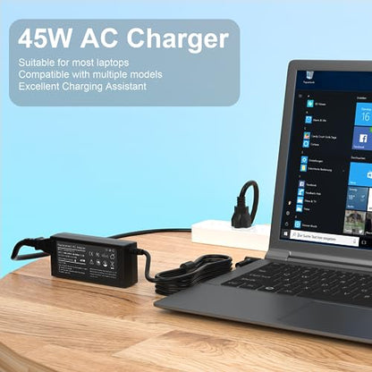 SOLICE 45W AC Adapter Compatible for HP 17 inch Laptop 17-AK 17-AR 17-BS 17-by 17-CA 17-CN 17-CP 17-CN 17-GXXX 17-pxxx 17-yxxx 17-x0xxx 17-x1xxx Laptop Power Supply Cord 19.5V 2.31A