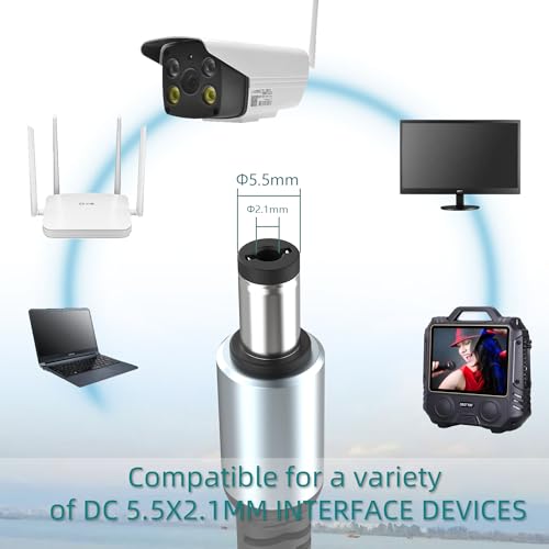6.6FT USB C to DC 5.5mm x 2.1mm Power Cable Cord, USB C Input to DC5521 20V 5A Output Charging Cable, Work with PD Charger and PD Power Bank - size: 6.6FT