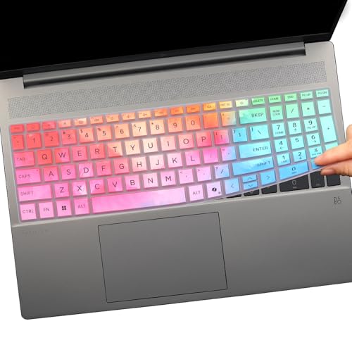 Keyboard Cover for HP 15.6" Laptop 15-fc 15-fd/HP OmniBook 5 AI 16" 16-ag 16-af 16-ba 16-bc 16z-ag100 16z-bc100 Series Laptop 16-af1037nr 16-bc1047nr-Colorful - color: Colorful