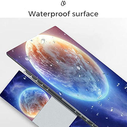 Laptop Skin Sticker,13.3 14 15 15.4 15.6 inch Laptop Skins,Universal Vinyl Decal,Dustproof Scratch Resistant Reusable Cover Protector with Free 2 Wrist Pads (Earth) - color: Earth