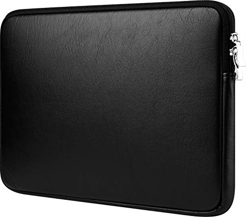CCPK 13" Laptop Sleeve Cover Compatible with New MacBook Neo Pro M5 Chip A2338 Mac Air 13 Inch 2026 Accessories A2337 A2289 A1989 A1932 2019 13.3 Inch Waterproof Carrying Case Bag PU Leather, Black - size: 13 inch / New 13.3" MacBook