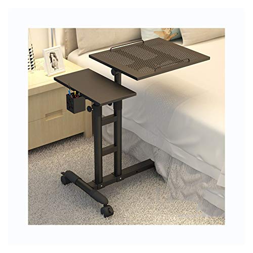 GaRcan Overbed Table Wheels The Sofa Overbed Table Rolling Table Tilting Overbed Table with Wheels Rolling Laptop Table Overbed Desk Rolling Laptop Stand Over Bed Desk