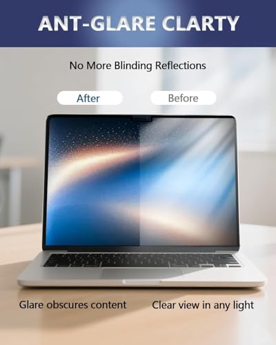 Magnetic Laptop Privacy Screen for 14 Inch 16:9 Aspect Ratio | Screen Size is 12.20 in Wide and 6.82 in High, Removable, Anti Glare, Anti Blue light,Compatible With HP Dell Lenovo Thinkpad - color: Magnetic Laptop 14 Inch 16:9