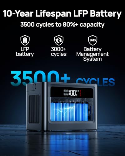 Portable Power Station 1000W, 576Wh Solar Generator 110V Pure Sine Wave AC Outlet with PD 100W USB-C Fast Charging, Power Bank Backup LiFePO4 Battery for Home Use Hurricane Emergency RVs (Peak 2000W) - color: Midnight Black