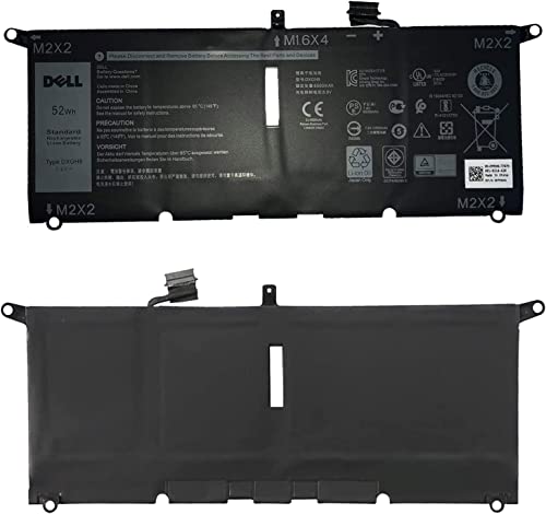 DELL DXGH8 7.6V 52Wh 4-Cell Battery For DELL XPS 13 9370 , XPS 13 9380,Inspiron 5390, Inspiron 5391, Inspiron 7390 2-in-1,Inspiron 7391 2-in-1,Inspiron 7490 ,Vostro 5390, Vostro 5391,Latitude 3301