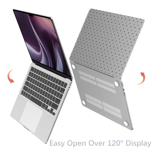 Compatible with MacBook Neo 13 inch Case 2026 Cute Polka Dot Heart | Release Model A3404 with A18 Pro Chip | Protective Hard Shell Matte Cover for MacBook Neo 13'' - color: Polka Dot H, size: MacBook Neo 13 inch
