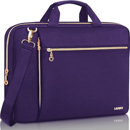 Laptop Bag Case for Women Men Messenger Briefcase Bag, 14 Inch | Compatible with HP Chromebook OmniBook Envy/14 MacBook Pro M5 M4/Dell Pro Inspiron XPS/Lenovo Yoga/Acer/ASUS, Violet - color: Violet, size: 14 inch