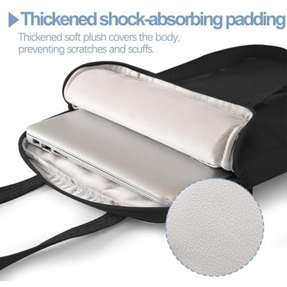 Laptop Bag 13-14 Inch, 360° Protective Puffy Laptop Sleeve, Laptop Case Compatible with MacBook Air 13.6 M5 M4 M3 M2 M1/Neo/Pro 13/14,HP Dell ASUS Lenovo, Black | 14.37"x10.24"x1.38" - color: Black
