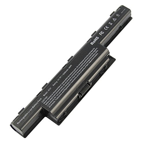 TREE.NB 6 Cells 5200 mAh Battery for Acer AS10D31 AS10D81 AS10D51 AS10D41 AS10D61 AS10D73 AS10D75 5750 AS10D71 5742 AS10D56 E1-531 5250 E1-571 4741 5733 7741 5733 5755 - size: 8.84x2.94x1.13inch 4741