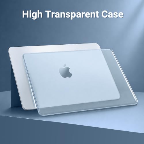 MOSISO Compatible with MacBook Pro 14 inch Case M5 M4 M3 M2 M1 2026-2021 | Ultra-Thin Seamlessly Closes Crack-Resistant Protective Hard Matte Shell&Keyboard Cover, Sky Blue Clear - color: Sky Blue Clear
