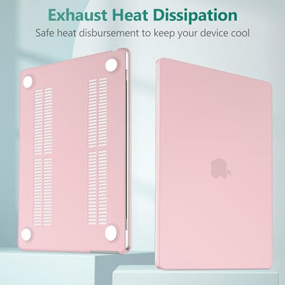 May Chen Case for MacBook Air 13/13.6-inch (M5/M4/M3/M2, 2022-2026 Models A3449 A3240 A3113 A2681), Lightweight | Closes Seamlessly | Ideal for Work Hard Shell Case, Chalk Pink - color: Chalk Pink