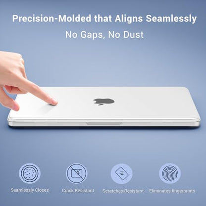 MOSISO Compatible with MacBook Neo Case 13 inch 2026 A3404 A18 Pro Chip | Scratch-Resistant Ultra-thin Protective Hard Shell Case Cover, Frosted Clear - color: Frosted Clear