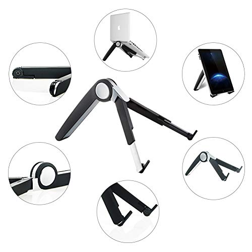 Laptop Stand Adjustable Portable Tablet Holder,Cooling Portable Ventilated Stand,Multifunction Folding Bracket,Ergonomic Desktop Stand Fits Notebooks from 10"-17" and All Tablets