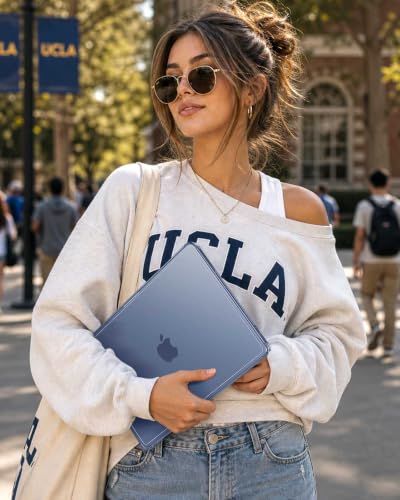 Fintie Case for MacBook Neo 13 Inch A3404 2026, Anti-Crack Bumper, Indigo | Ultra-Thin, Scratch-Resistant, Anti-Fingerprint, Protective Matte Case - color: Indigo
