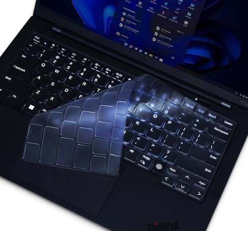 Keyboard Cover Skin for Lenovo ThinkPad X1 Carbon Gen 13 / Gen 12 Laptop | Lenovo Gen 13 12 ThinkPad X1 Carbon 14" Keyboard Protector(NOT fit for ThinkPad X1 Carbon 11th 10th 9th 8th 6th 5th) - color: Clear