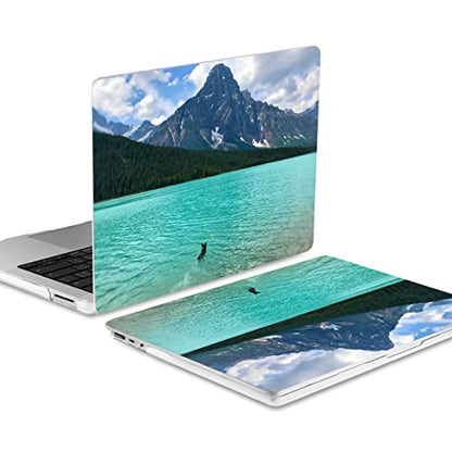 Batianda Case for 12.4" Microsoft Surface Laptop Go 3 2023 Release/Surface Laptop Go 2 (2022), Designed Clear Protective Plastic Hardshell & Keyboard Cover & Screen Protector, High Mountain - color: High mountain