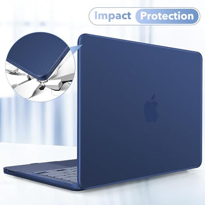 May Chen for MacBook Neo 13 inch Liquid Retina Display ((2026 Release A3404), Slim & Lightweight Protective Case with Screen Protector&Keyboard Cover&Dust Plug, Frosted Indigo - color: Frosted Indigo
