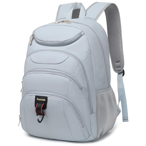 Boavan Laptop Backpack for women, 15.6 inch Laptop Bag with USB Port, Waterproof Travel Work Backpack Purse, Anti-Theft Teacher Nurse Doctor Casual Bookbags Office Business backpack，Blue - color: Blue Dusk, size: 15.6