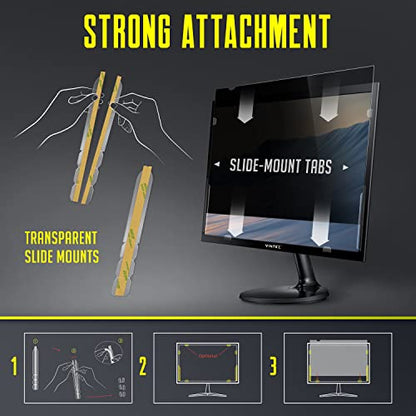 Privacy Screen Adhesive Tabs and Strips for Computer Monitors and Laptops - Replacement kit - size: [1 Pack] Replacement Kit