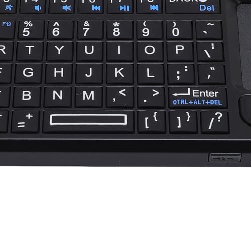 LICAEVEY Wireless Keyboard with Touchpad, Rechargeable Backlit Portable Keyboard, 2.4GHz USB for PC & USB C Devices, Ultra Thin Compact Design