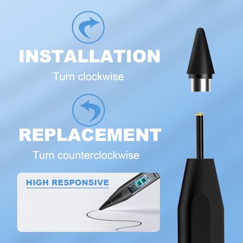 EFAITHFIX Stylus Pen for iPad Universal Touch Screens Pencil Compatible with iPhone/iPad pro/Mini/Air/Android/Microsoft/Surface All Touch Screen, Writing Drawing (Stylus Pen for Universal Screen) - color: Stylus Pen for Android Black