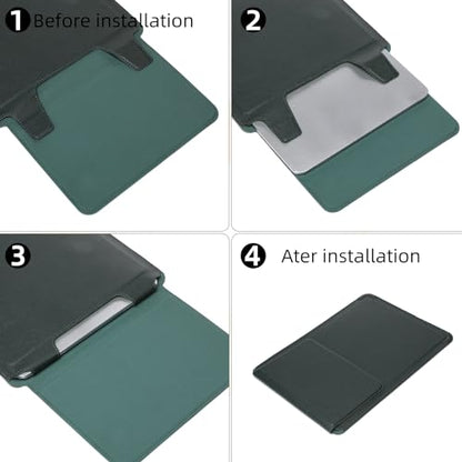 13 Inch Multifunctional Laptop Sleeve Case with Stand Soft Slim Cover for MacBook Pro/Air/ThinkPad X1/Dell XPS/Lenovo Yoga/HP Pavilion/ASUS Zenbook/LG gram/Chromebook 12.5" 13.3" Screen - color: Dark Green, size: 13-13.3 Inch