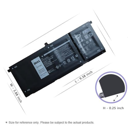 DELL H5CKD Battery for Dell Latitude 3410 3510, Inspiron 5300 5401 5408 5409 5501 5508 5509 5400 5406, Inspiron 7306 7405 2-in-1, Vostro 5300 5301 5401 5501 5402 P129G 7T8CD 07T8CD TXD03 53Wh 15V