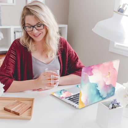 12 13 14 15 15.4 15.6 Inches Laptop Skin Sticker Decal Universal Netbook Skin Sticker Reusable Soft Notebook Art Protector Cover Decal, Pink Blue Ink Painting - color: Pink Blue Ink Painting
