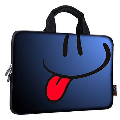 icolor 11 11.6 12 12.1 12.5 inch Laptop Carrying Bag Chromebook Case Notebook Ultrabook Bag Tablet Cover Neoprene Sleeve for Apple Macbook Air Google Acer HP DELL Asus Blue Tongue - color: Blue Tongue