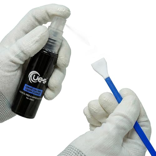 UES 21-in-1 Professional APS-C Camera Cleaning Kit with Hard Travel Case | Lens & Sensor Cleaner, Air Blower, Lens Cleaning Pen, Microfiber Lens & Screen Cloth & Tissue, 10 APS-C 16mm Swabs - size: APS-C Cleaning Kit