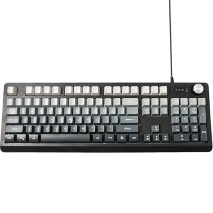 Wired RGB Gaming Membrance Keyboard. 100 Percent Mini Creamy LED Computer Keyboard .Small Ergonomic Clicky Teclado with ABS Backlit Unreplaceable Keycaps. for PC Laptop MAC Gamer. (Gray) - color: Gray