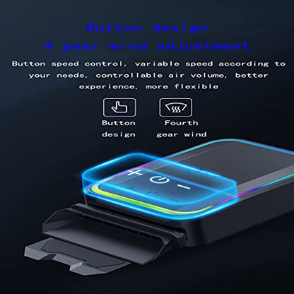 Vacuum Portable Notebook Laptop Cooler Air External Extracting Cooling Fan for Speed Adjustable