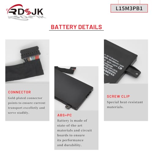L15M3PB1 L15L3PB1 Laptop Battery for Lenovo Flex 11 Chromebook N22 N22-10 N22-20 N22 Touch N23 Touch N23 Yoga N42 N42-20 300E Chromebook C330 S330 Series 5B10K88047 5B10K88048 5B10K88049 11.1V 45Wh