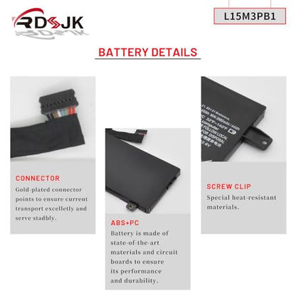 L15M3PB1 L15L3PB1 Laptop Battery for Lenovo Flex 11 Chromebook N22 N22-10 N22-20 N22 Touch N23 Touch N23 Yoga N42 N42-20 300E Chromebook C330 S330 Series 5B10K88047 5B10K88048 5B10K88049 11.1V 45Wh