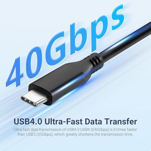 10-in-1 USB C Docking Station, 140W PD3.1, 8K HDMI 2.1, DP1.4, 2.5G Ethernet, USB 3.2 10Gbps, SD/TF, Audio Jack, Dual 4K@60Hz Display Hub for MacBook, Windows, Steam Deck, Switch (UC-U4)