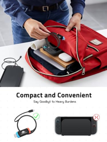 Lemorele Adapter for Switch 2 USB-C to HDMI 4K@60Hz 100W PD | Compatible with Switch OLED/Original, MacBook, Steam Deck, ROG Ally. DP Alt Mode required. 4.92ft plug-and-play cable - size: 4.92ft
