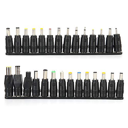 FLEXMAN 28Pcs Universal DC Power Adapter Tips, 5.5X2.1mm Portable Female Charging Conversion Head for Laptop, Balance Bikes, Scooters, Wheelchairs
