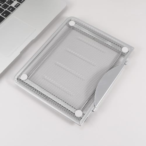 Levemolo Adjustable Laptop Stand with 6-Gear Angle Steel Bracket, Portable and Steady Laptop Holder for Home and Work, Folding Notebook Support for Travel and Desk Use