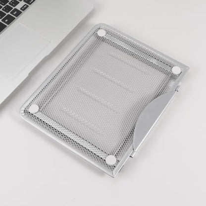 Levemolo Adjustable Laptop Stand with 6-Gear Angle Steel Bracket, Portable and Steady Laptop Holder for Home and Work, Folding Notebook Support for Travel and Desk Use