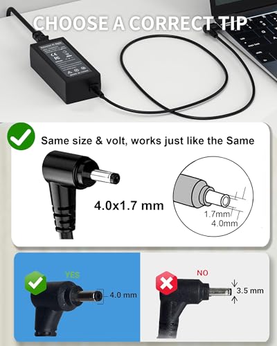 Laptop Charger for Lenovo IdeaPad Charger - IdeaPad 1 3 5 1i 15IJL7 15IAU7 | 330 320 330s S145 S340, Flex 4 5 6 1470, V15 G4 ABP, V15 G2 ALC, V14, V17 Laptop Computer Business Student Power Cord