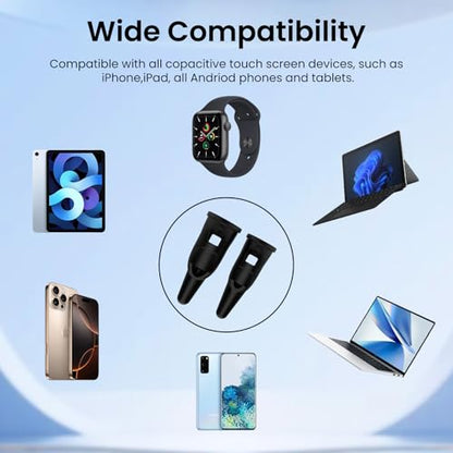 Capacitive Finger Stylus Pen for Touch Screens | Soft silicone finger tip, High sensitivity and accuracy,Universal fit for iOS & Android phones,tablets
