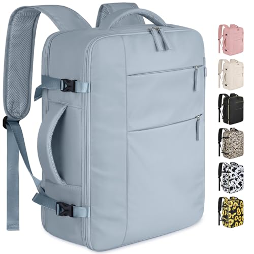 Capolo Travel Backpack for Women Men Waterproof Laptop Backpack Airlines Approved Carry On Backpack Bag Computer Bookbag for Business, Work, Traveling Fits 15.6 Inch Laptop(Blue) - color: Blue, size: 15.6 Inch
