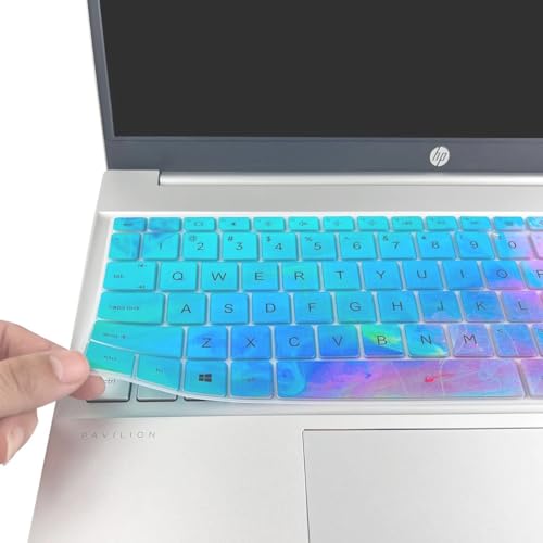 Keyboard Cover for HP Laptop 15.6 17.3 HP Pavilion 15-eg 15-er 17-cn 17-cp 15t-eg200 15-er1047nr 15-er0097nr 15-er1051cl 17-cn2063cl 17-cn2165cl 17-cn3097nr 17t-cn200 17z-cp200 17z-cp300 17-cp0700dx - color: Colorful