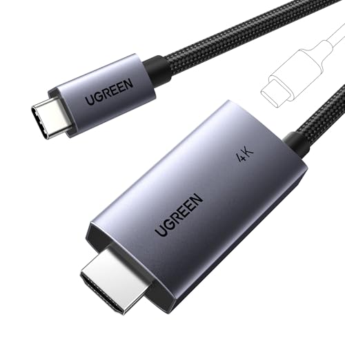 UGREEN Unidirectional USB C to HDMI Cable with 100W PD Fast Charging 6.6FT | 4K@60Hz HDR10 Plug & Play Compatible iPhone 17 Pro Max SteamDeck MacBook iPad Galaxy S26 XPS for Gaming TV Monitor